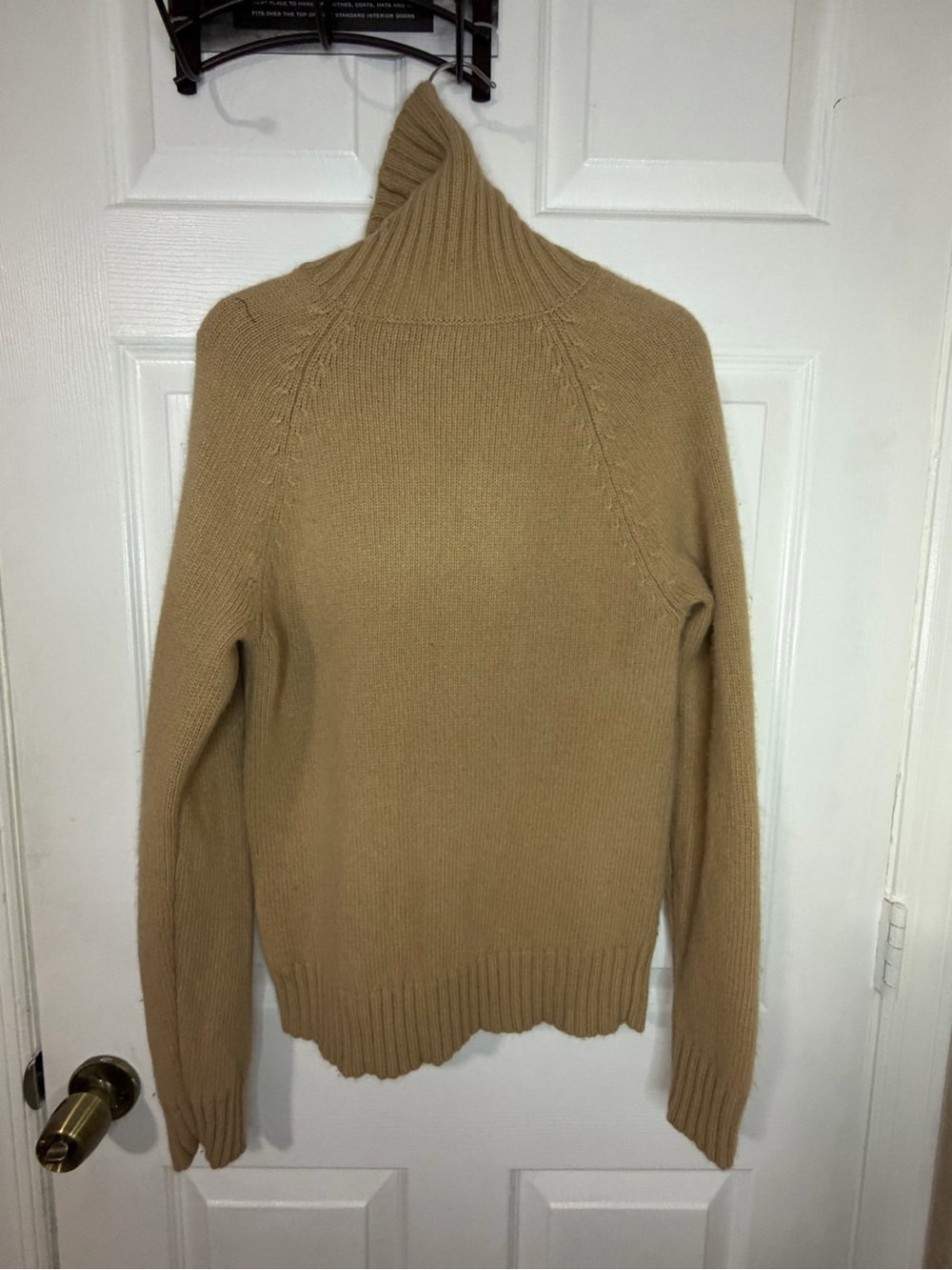 Lauren Ralph Lauren Camel Ribbed Turtleneck Sweater